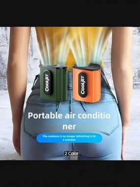 Is It Hot Yet?? Portable Personal Fan - Orange or Green Air Conditioner 4 Hours!
